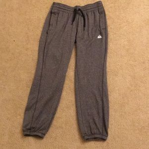 Gray Adidas jogger pants